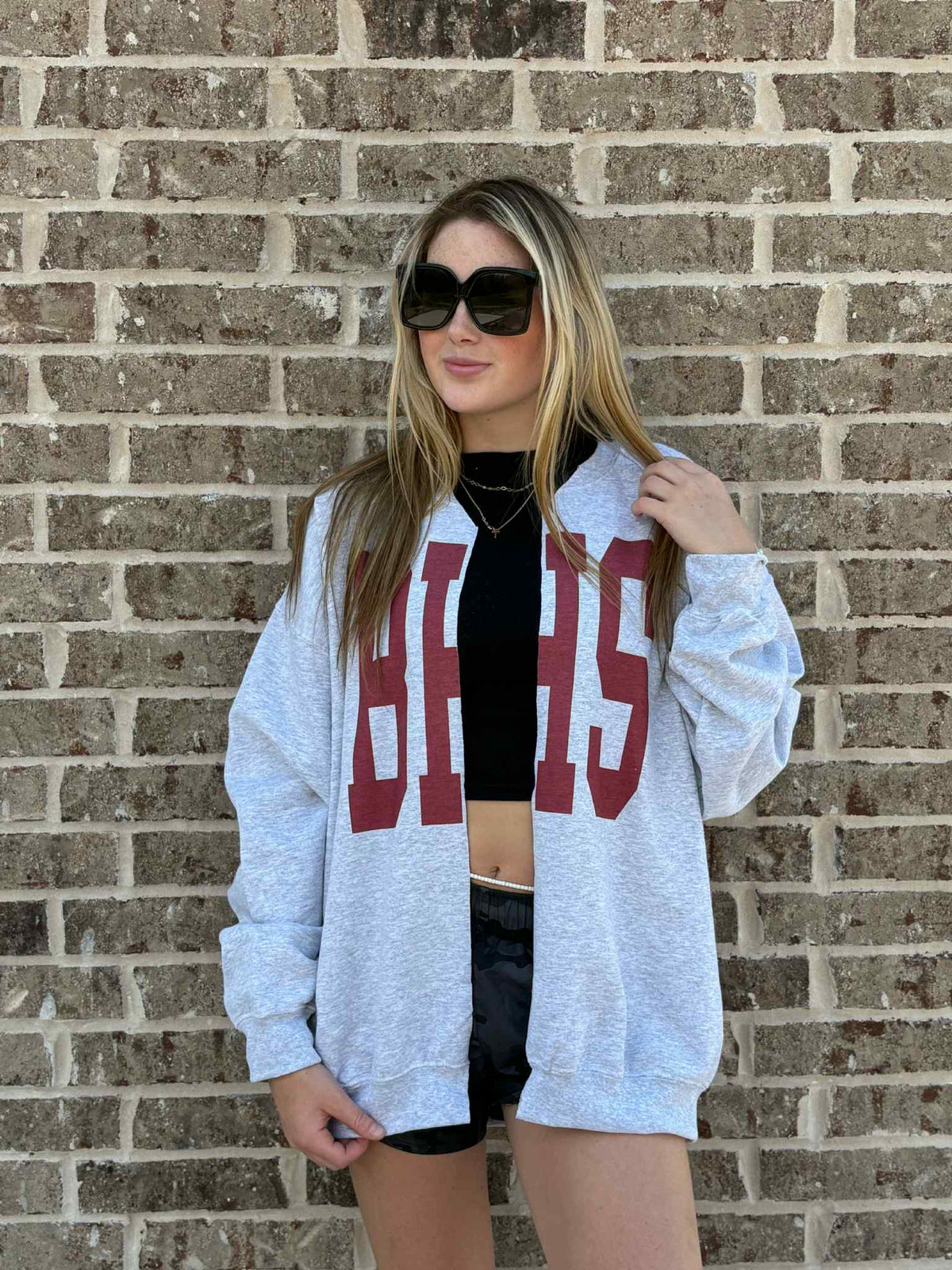CUSTOM HIGH SCHOOL SPLIT SWEATSHIRT: M