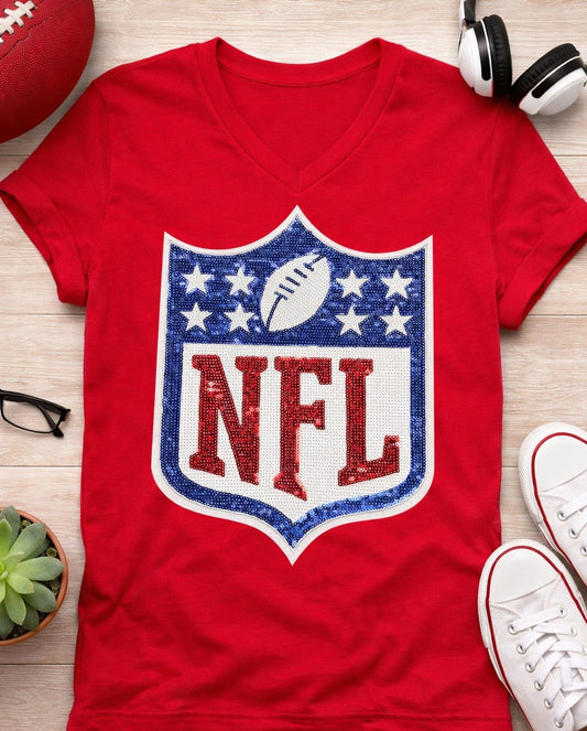 NFL sequin tshirt