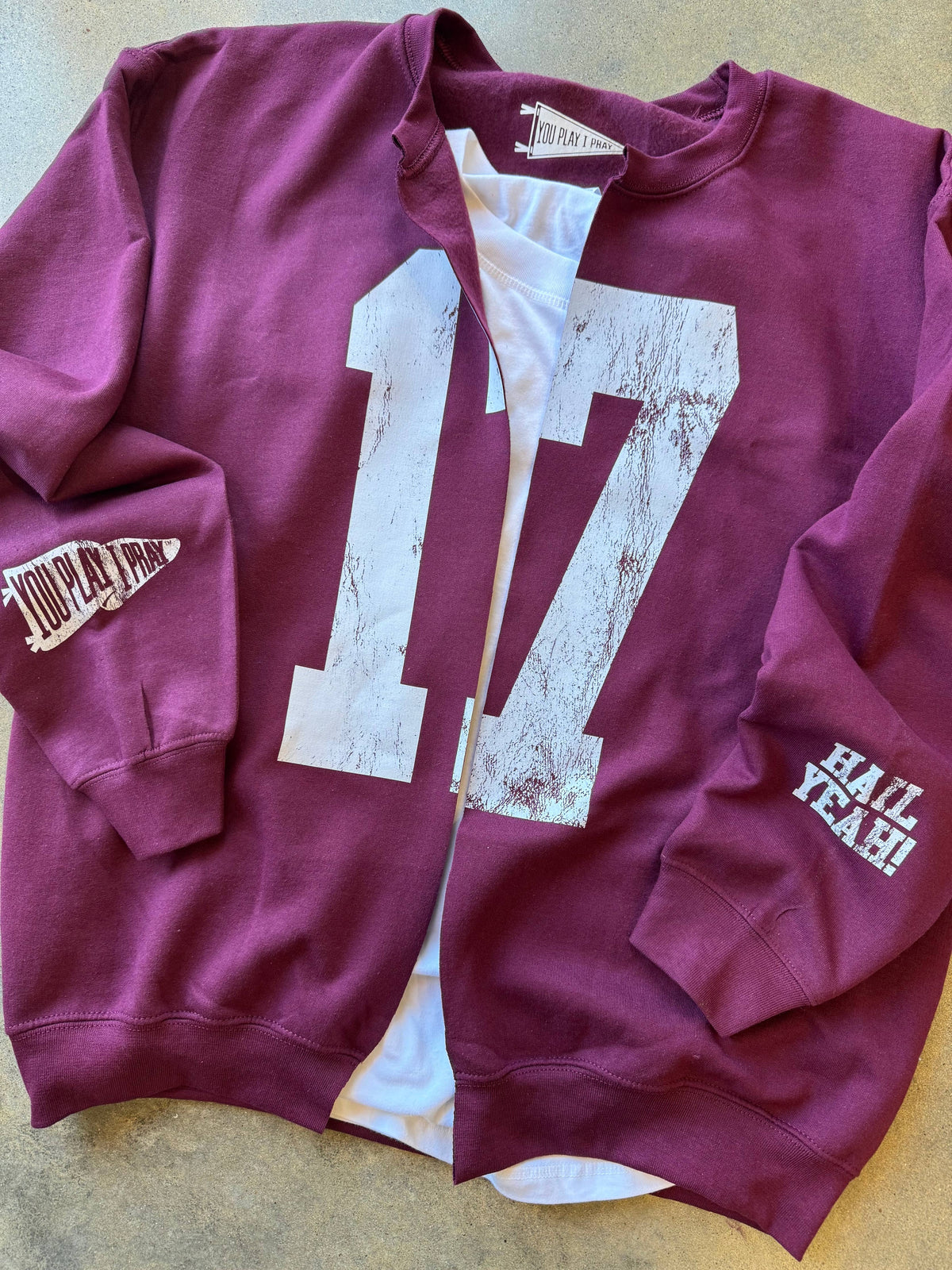 Custom #1 Fan™ | Gameday Cardigan | Football Mom Sweatshirt: L